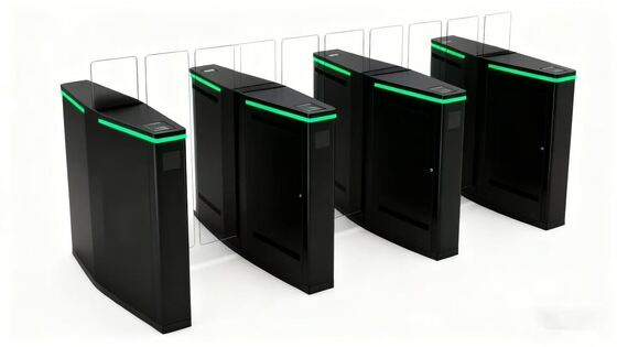 comprare Tornello a velocità scorrevole in vetro a mezza altezza con controllo accessi lettore di schede per aeroporto online manufacture