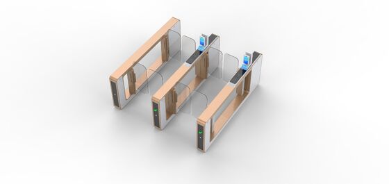 comprare I tornelli per il controllo dei biglietti anti-tailgating AB della stazione della metropolitana Gloden Color online manufacture
