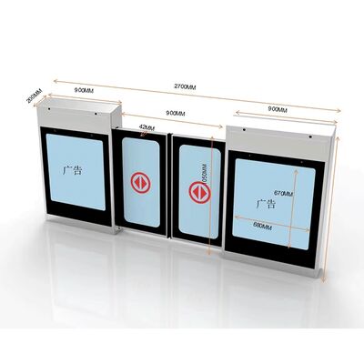 Prezzo buono Stazioni ferroviarie ad alta velocità Porta scorrevole automatica in acciaio inossidabile con schermi pubblicitari in linea