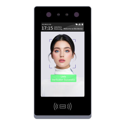 Prezzo buono 7 pollici touch screen Biometric Time Attendance System e Terminal di riconoscimento facciale e montaggio a parete / installazione del cancello in linea