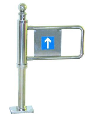 Prezzo buono SUS316 Swing Barrier Turnstile con relé a 12 V a spinta manuale in linea