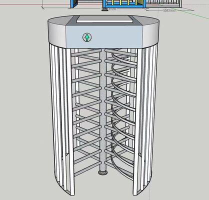 Prezzo buono Controllo dell'accesso per pedoni Turnili a tutta altezza per cantiere in linea