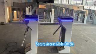 Soluzione sicura per il controllo degli accessi con tornello a treppiede KOMAI